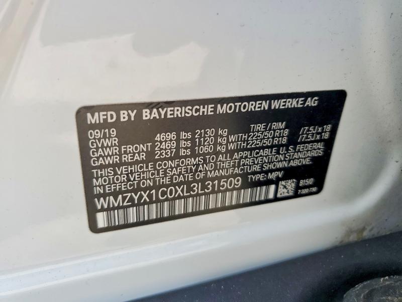 Aukcja sprzedaży 2020 Mini Cooper, vin: WMZYX1C0XL3L31509, numer aukcji: 56114346