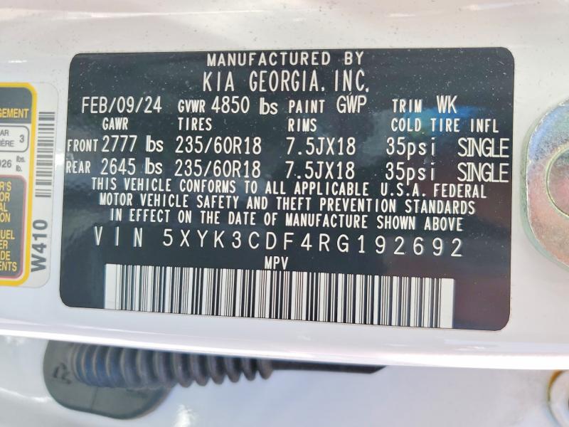 Продаж на аукціоні авто 2024 Kia Sportage, vin: 5XYK3CDF4RG192692, номер лоту: 56748936