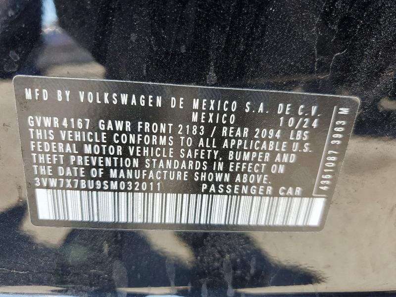 Продаж на аукціоні авто 2025 Volkswagen Jetta, vin: 3VW7X7BU9SM032011, номер лоту: 58915926