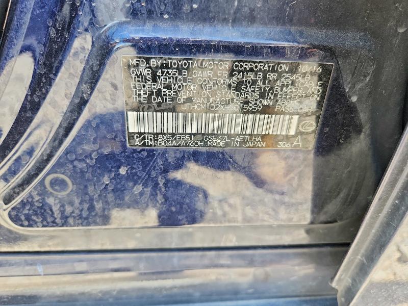 Продажа на аукционе авто 2017 Lexus Is, vin: JTHCM1D2XH5015959, номер лота: 56492456