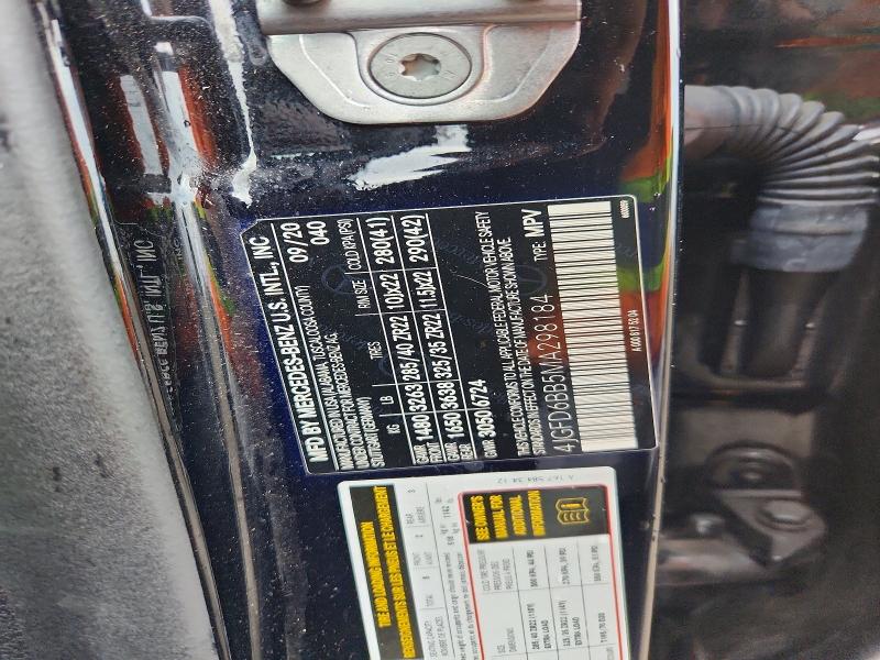 57197386 :رقم المزاد ، 4JGFD6BB5MA298184 vin ، 2021 Mercedes-benz Gle Coupe مزاد بيع