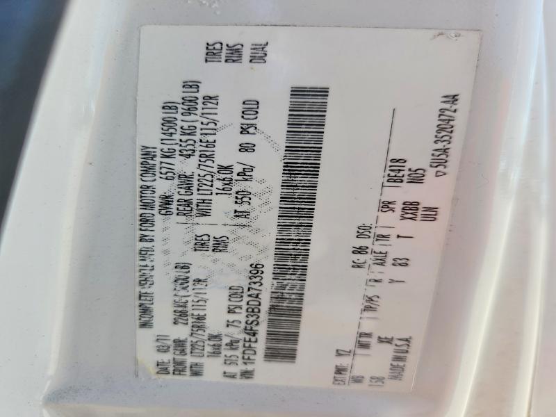 56430166 :رقم المزاد ، 1FDFE4FS3BDA73396 vin ، 2011 Ford Econoline مزاد بيع