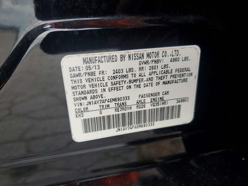Aukcja sprzedaży 2014 Infiniti Q50 Hybrid, vin: JN1AV7AP4EM690333, numer aukcji: 57871436