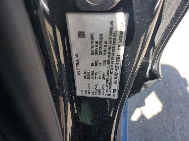 Продажа на аукционе авто 2024 Tesla Model 3, vin: 5YJ3E1EB2RF819024, номер лота: 56686336