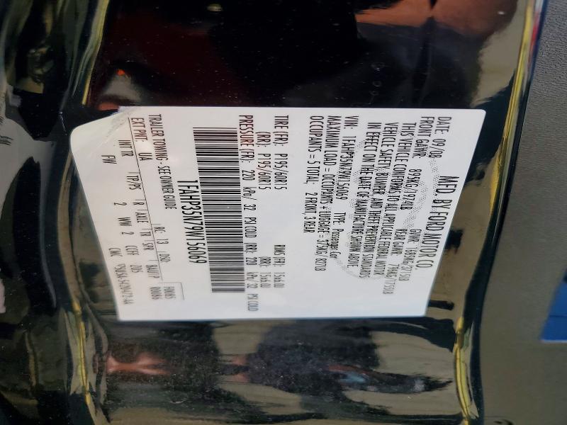 2009 Ford Focus მანქანა იყიდება აუქციონზე, vin: 1FAHP35N79W156069, აუქციონის ნომერი: 55578076
