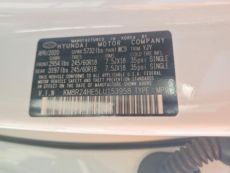 Продаж на аукціоні авто 2020 Hyundai Palisade, vin: KM8R24HE5LU153958, номер лоту: 56155916