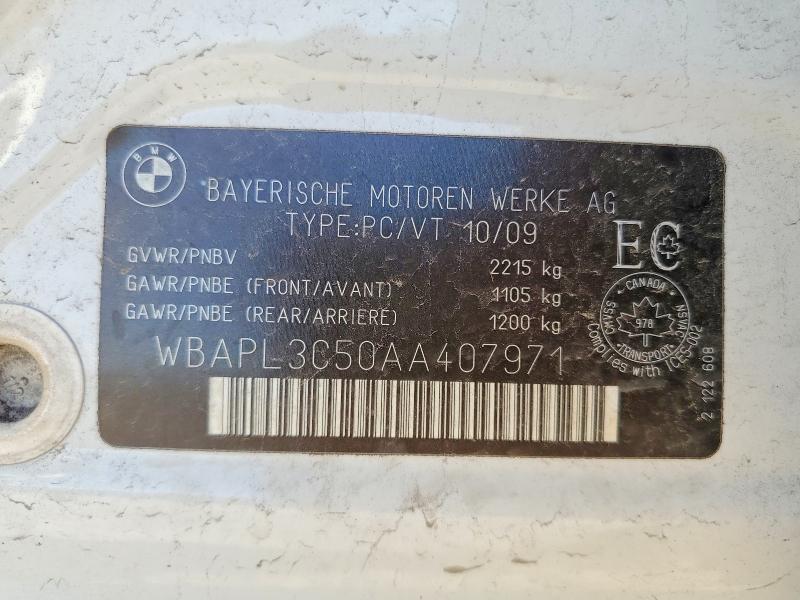 Продаж на аукціоні авто 2010 Bmw 335, vin: WBAPL3C50AA407971, номер лоту: 58827446