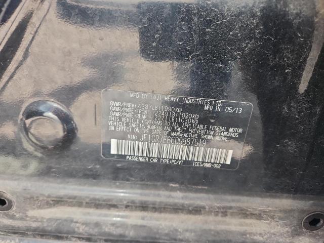 2013 Subaru Impreza მანქანა იყიდება აუქციონზე, vin: JF1GR7E66DG887519, აუქციონის ნომერი: 58295016