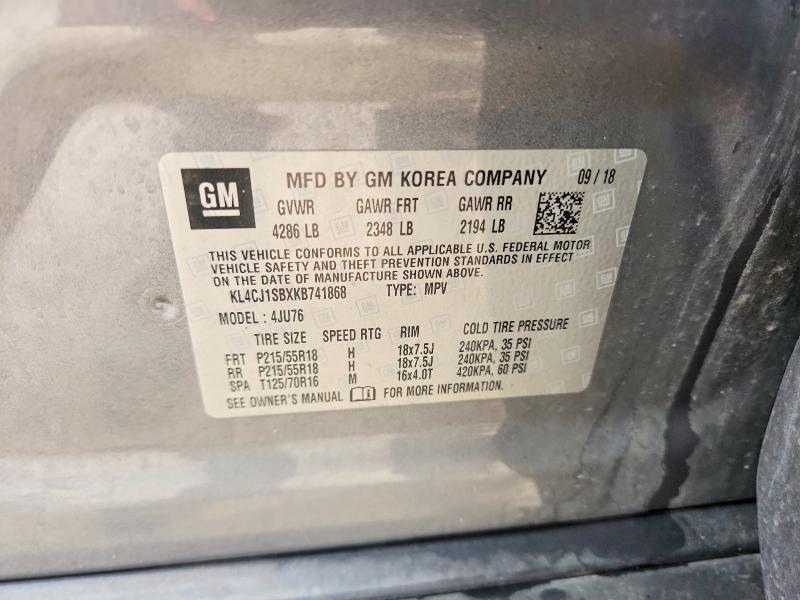 Aukcja sprzedaży 2019 Buick Encore, vin: KL4CJ1SBXKB741868, numer aukcji: 56113096