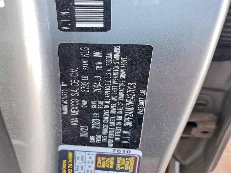 Продаж на аукціоні авто 2022 Kia Forte, vin: 3KPF24AD7NE427008, номер лоту: 55635756