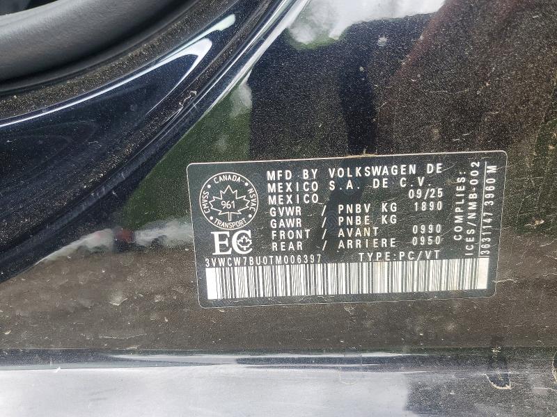 Auction sale of the 2026 Volkswagen Jetta, vin: 3VWCW7BU0TM006397, lot number: 56863236