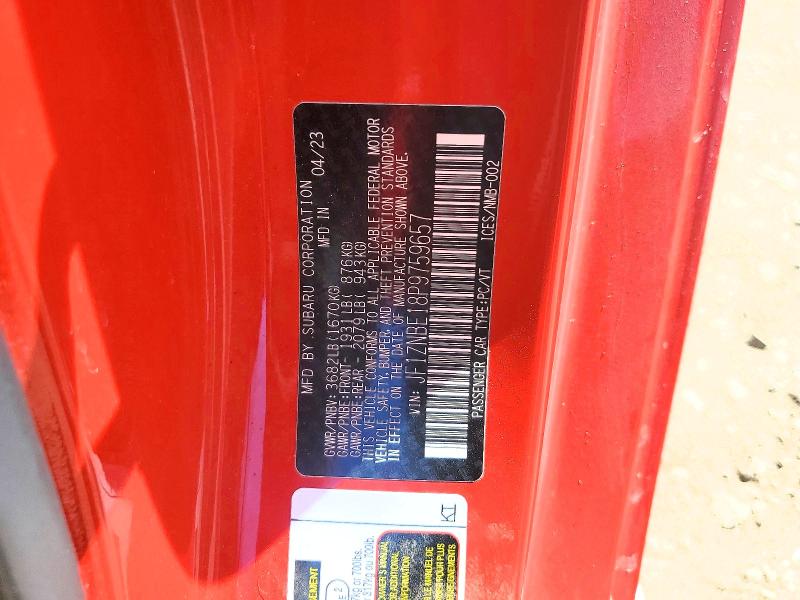 Продажа на аукционе авто 2023 Toyota Gr 86, vin: JF1ZNBE18P9759657, номер лота: 55939686