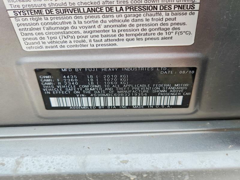 Продаж на аукціоні авто 2011 Subaru Legacy, vin: 4S3BMBC60B3219356, номер лоту: 59014836