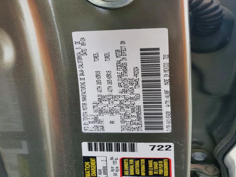 Aukcja sprzedaży 2024 Toyota Tacoma, vin: 3TMLB5JN8RM056860, numer aukcji: 49625496
