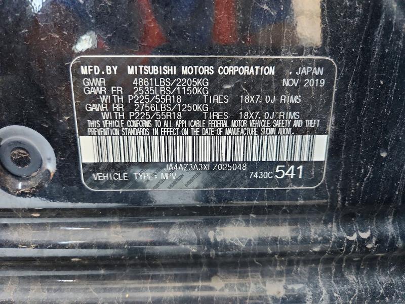 55630276 :رقم المزاد ، JA4AZ3A3XLZ025048 vin ، 2020 Mitsubishi Outlander مزاد بيع