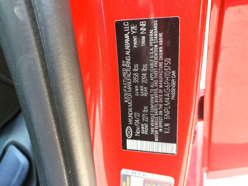 2023 Hyundai Elantra მანქანა იყიდება აუქციონზე, vin: 5NPLM4AG6PH103750, აუქციონის ნომერი: 56549176