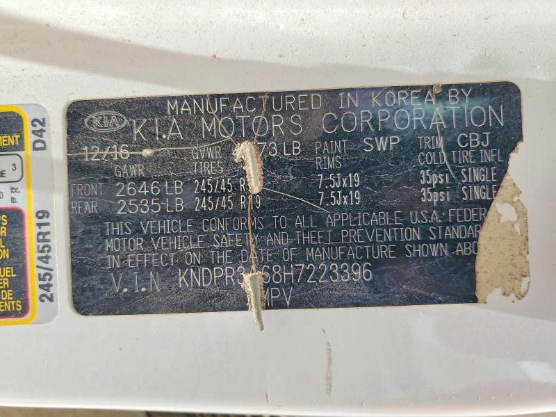 Aukcja sprzedaży 2017 Kia Sportage, vin: KNDPR3A68H7223396, numer aukcji: 56639526