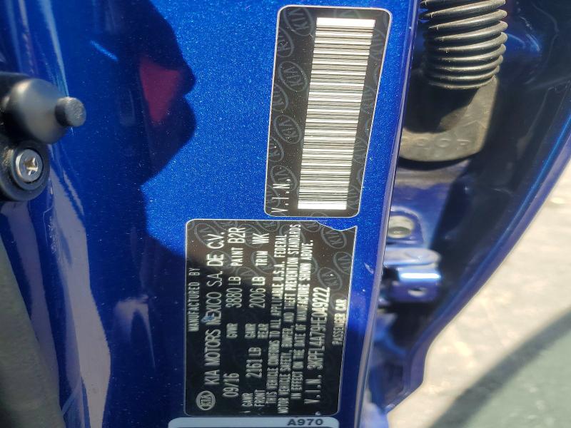 Продаж на аукціоні авто 2017 Kia Forte, vin: 3KPFL4A79HE049222, номер лоту: 58363106