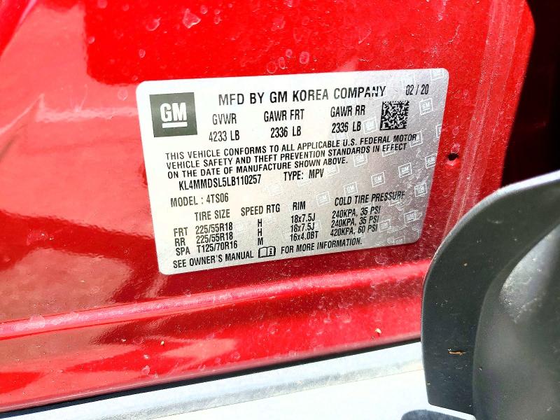 Aukcja sprzedaży 2020 Buick Encore Gx, vin: KL4MMDSL5LB110257, numer aukcji: 55794206