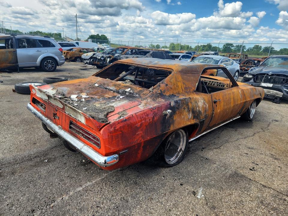 57307896 :رقم المزاد ، 124379N651270 vin ، 1969 Chevrolet Camaro مزاد بيع