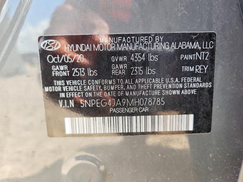 Продаж на аукціоні авто 2021 Hyundai Sonata, vin: 5NPEG4JA9MH078785, номер лоту: 55530736