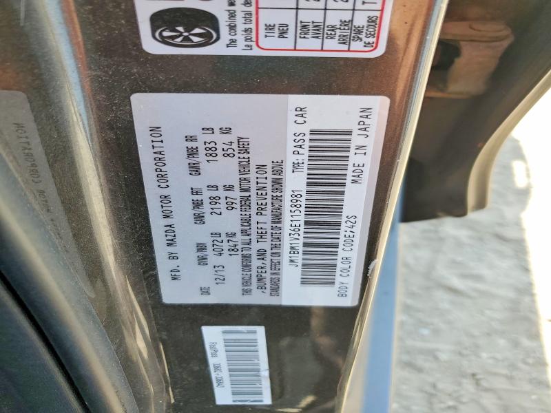 Aukcja sprzedaży 2014 Mazda 3, vin: JM1BM1V36E1158981, numer aukcji: 57217236