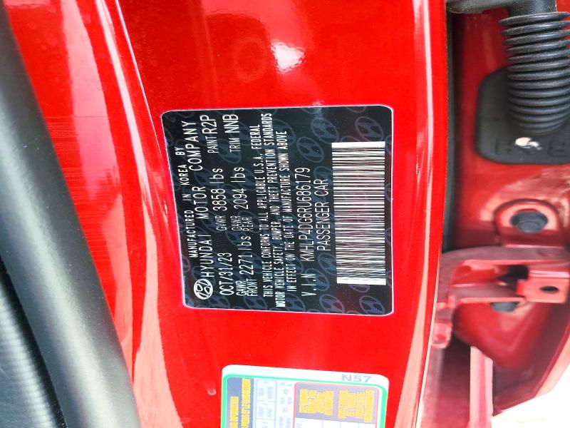 2024 Hyundai Elantra მანქანა იყიდება აუქციონზე, vin: KMHLP4DG6RU686179, აუქციონის ნომერი: 56654506