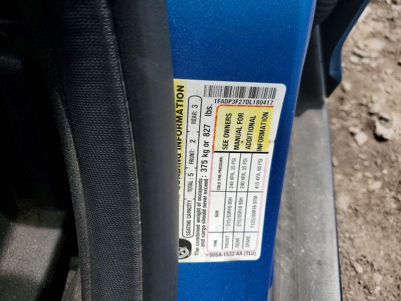 Продаж на аукціоні авто 2013 Ford Focus, vin: 1FADP3F27DL180417, номер лоту: 57902606
