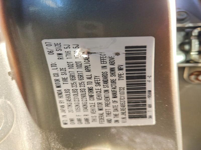 Aukcja sprzedaży 2007 Honda Cr-v, vin: JHLRE48537C110732, numer aukcji: 55718456