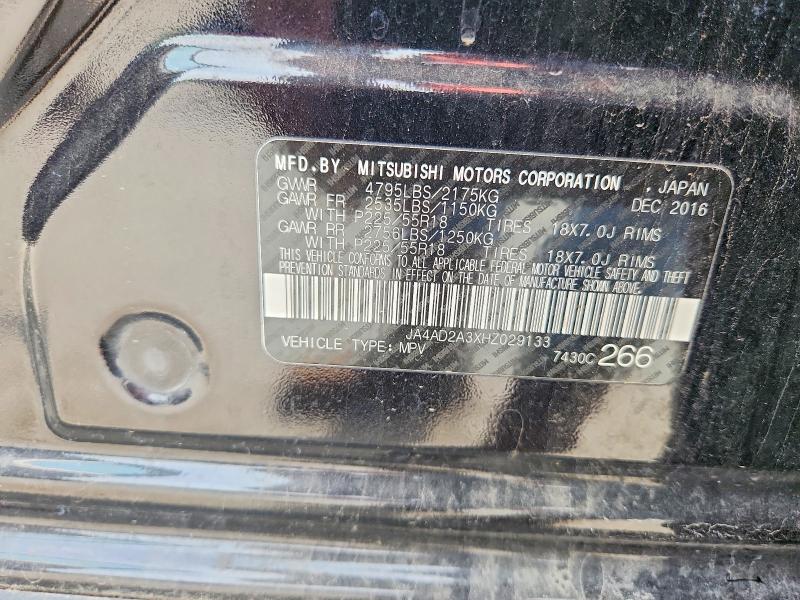 Продажа на аукционе авто 2017 Mitsubishi Outlander, vin: JA4AD2A3XHZ029133, номер лота: 56145376