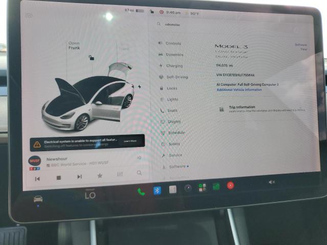 57658646 :رقم المزاد ، 5YJ3E1EBXLF795644 vin ، 2020 Tesla Model 3 مزاد بيع