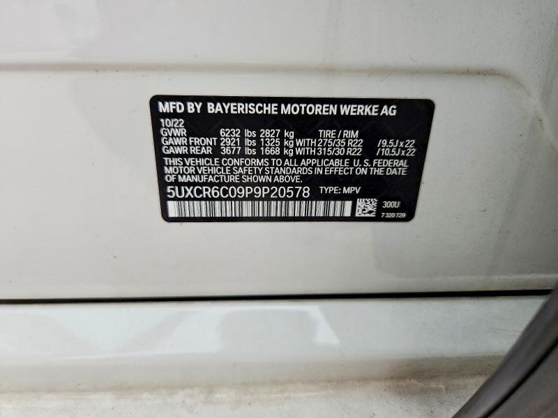 Aukcja sprzedaży 2023 Bmw X5, vin: 5UXCR6C09P9P20578, numer aukcji: 56575876