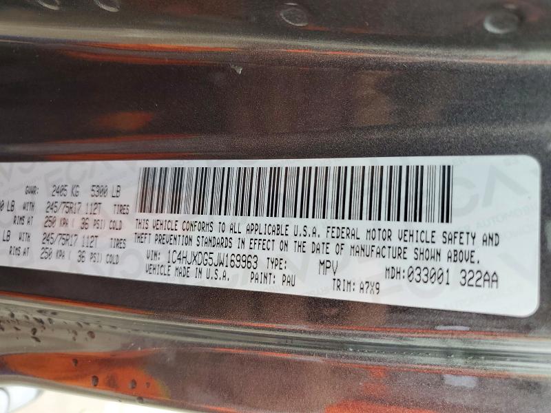 Продаж на аукціоні авто 2018 Jeep Wrangler Unlimited, vin: 1C4HJXDG5JW169963, номер лоту: 56662896