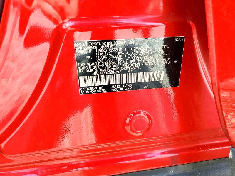 56612966 :رقم المزاد ، JTMZFREV4D5016242 vin ، 2013 Toyota Rav4 مزاد بيع