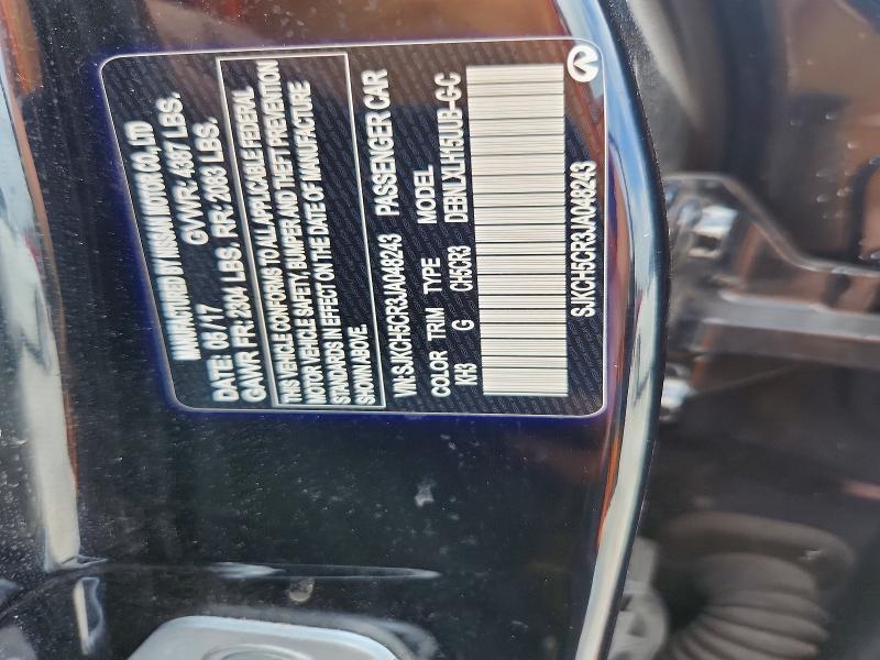 Aukcja sprzedaży 2018 Infiniti Qx30, vin: SJKCH5CR3JA048243, numer aukcji: 59130436