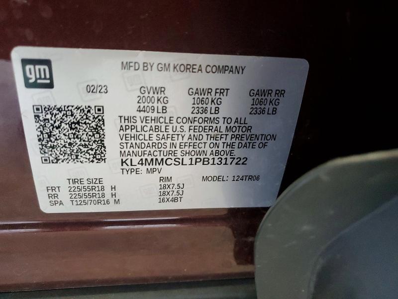 Aukcja sprzedaży 2023 Buick Encore Gx, vin: KL4MMCSL1PB131722, numer aukcji: 58580886
