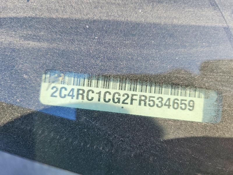 2015 Chrysler Town & Country მანქანა იყიდება აუქციონზე, vin: 2C4RC1CG2FR534659, აუქციონის ნომერი: 58212636