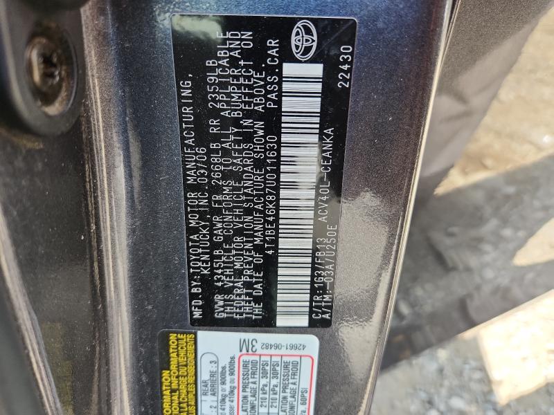 58262216 :رقم المزاد ، 4T1BE46K87U011630 vin ، 2007 Toyota Camry مزاد بيع
