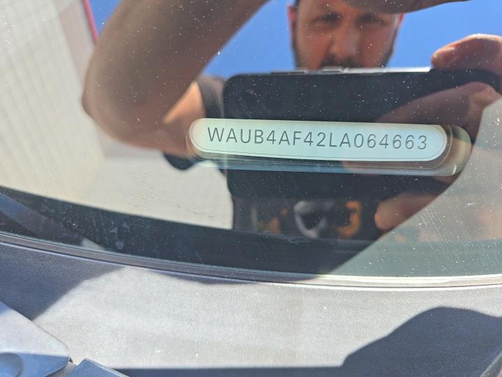 Aukcja sprzedaży 2020 Audi S4, vin: WAUB4AF42LA064663, numer aukcji: 58465716