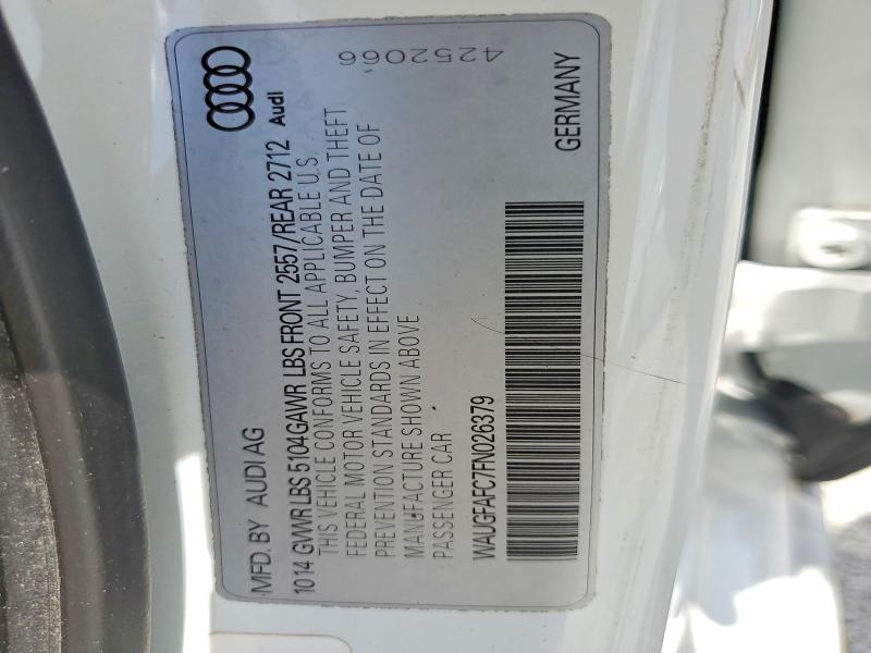 2015 Audi A6 მანქანა იყიდება აუქციონზე, vin: WAUGFAFC7FN026379, აუქციონის ნომერი: 58639156