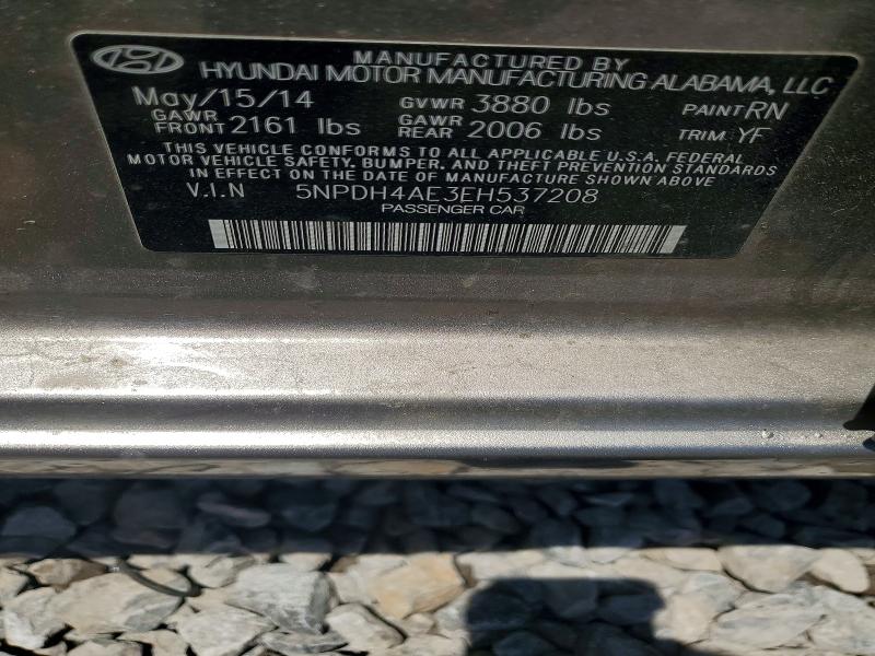Продажа на аукционе авто 2014 Hyundai Elantra, vin: 5NPDH4AE3EH537208, номер лота: 55803256