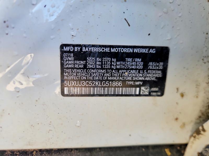 Aukcja sprzedaży 2019 Bmw X4, vin: 5UXUJ3C52KLG51866, numer aukcji: 51922056