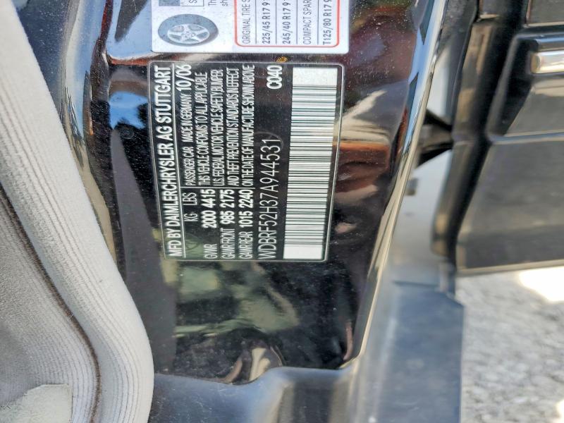 Aukcja sprzedaży 2007 Mercedes-benz C, vin: WDBRF52H37A944531, numer aukcji: 56473086