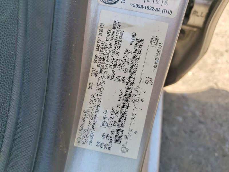 56771256 :رقم المزاد ، 3FADP4BJ0HM115741 vin ، 2017 Ford Fiesta مزاد بيع