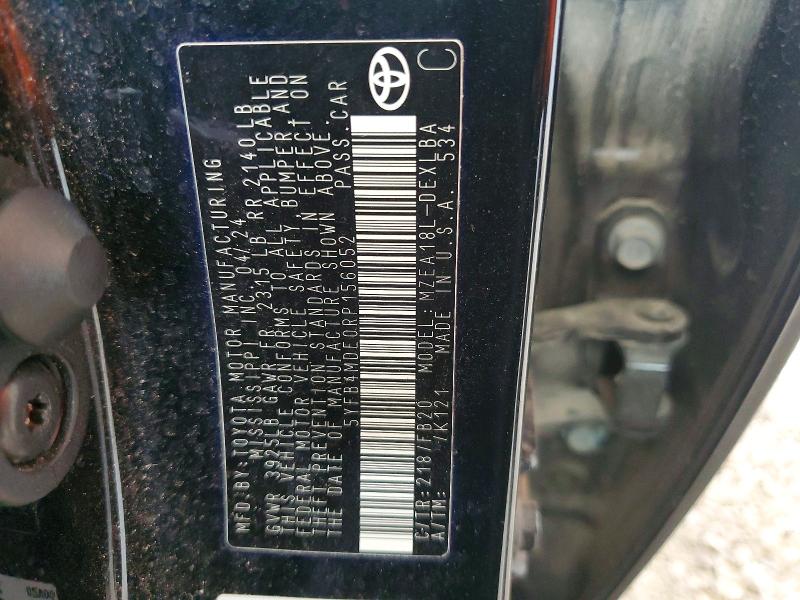 Aukcja sprzedaży 2024 Toyota Corolla, vin: 5YFB4MDE0RP156052, numer aukcji: 56800296