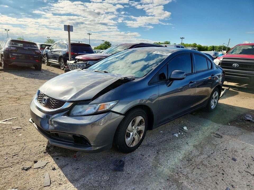 Auction sale of the 2013 Honda Civic, vin: 19XFB2F5XDE030025, lot number: 57186236