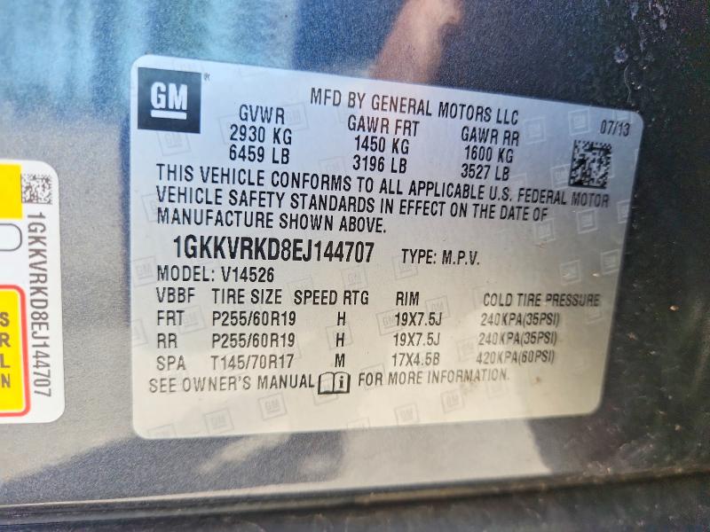 Продаж на аукціоні авто 2014 Gmc Acadia, vin: 1GKKVRKD8EJ144707, номер лоту: 56741036