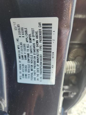 Продажа на аукционе авто 2017 Honda Accord, vin: 1HGCR2F52HA180297, номер лота: 55955086