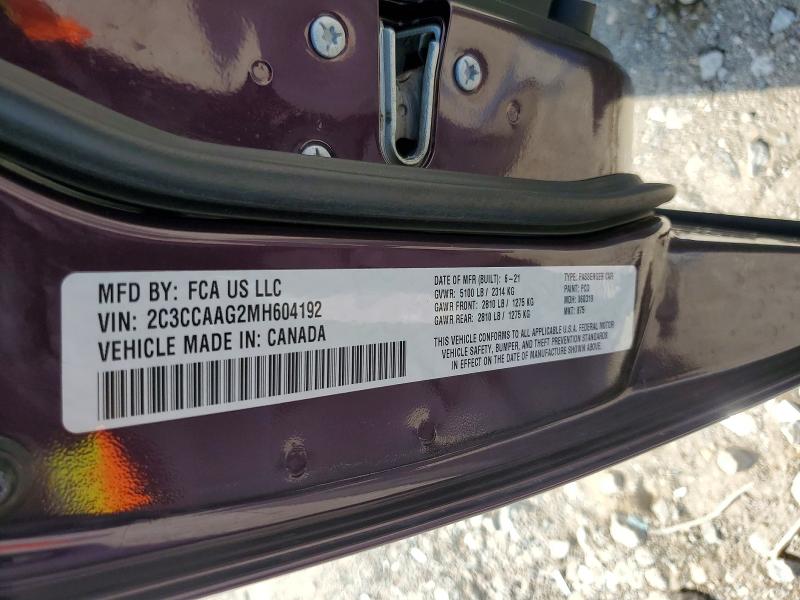 Aukcja sprzedaży 2021 Chrysler 300, vin: 2C3CCAAG2MH604192, numer aukcji: 58980966
