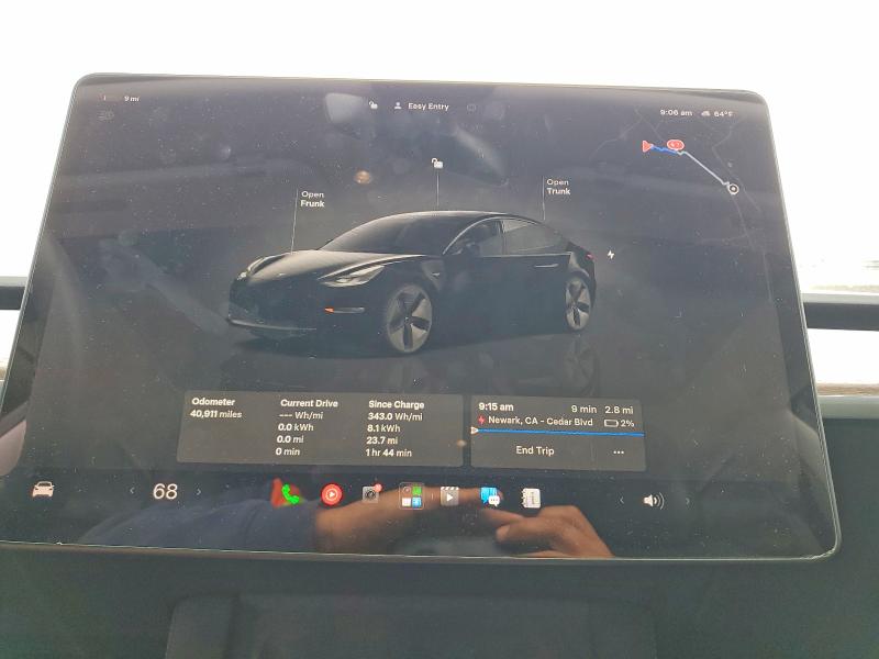 Aukcja sprzedaży 2022 Tesla Model 3, vin: 5YJ3E1EB0NF313444, numer aukcji: 57915136